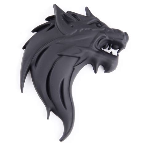 D Metall Wolf Kopf Auto Motorrad Emblem Abzeichen Aufkleber Abziehbild