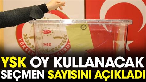 YSK oy kullanacak seçmen sayısını açıkladı