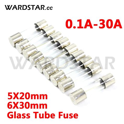 Glass Tube Fuse 5x20 6x30mm 0 1a 0 2a 0 5a 1a 1 5a 2a 2 5a 3a 3 15a 4a 5a 6a 7a 8a 10a 12a 15a