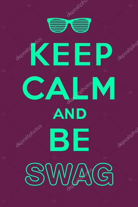 Gardez votre calme et être swag — Image vectorielle Thomaspajot © #10560629