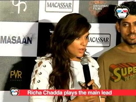 Richa Chadda At The Masaan Promo Launch Video Dailymotion