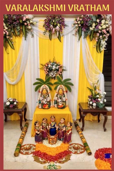 Varalakshmi Vratham Goddess Decor Janmashtami Decoration Housewarming Decorations