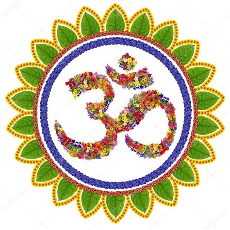 Sanskrit Symbol Love Isolated Om Sanskrit Symbol — Stock Photo