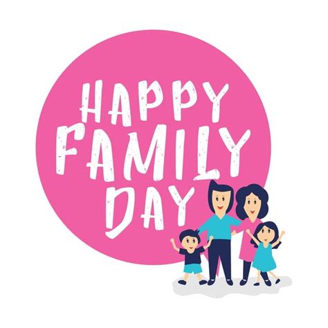 Happy Family Day Clipart Transparent Background, Happy Family Day ...