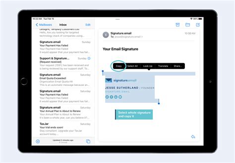 How To Add An Email Signature On An IPad