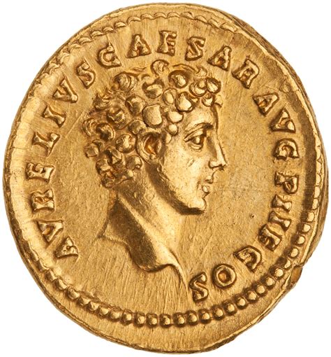 American Numismatic Society Gold Aureus Of Antoninus Pius Rome