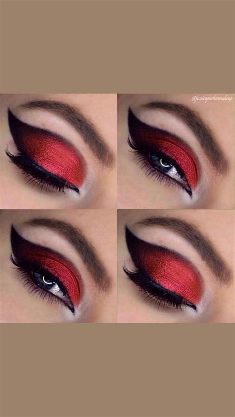 Red Eyes 🔥 | Eye makeup, Vampire makeup, Red eye makeup