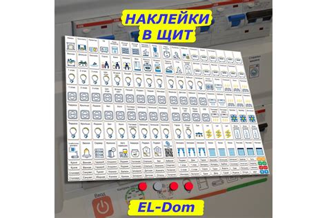 Мега набор наклеек на автоматы в электрощит Маркировка 220 для квартиры ...