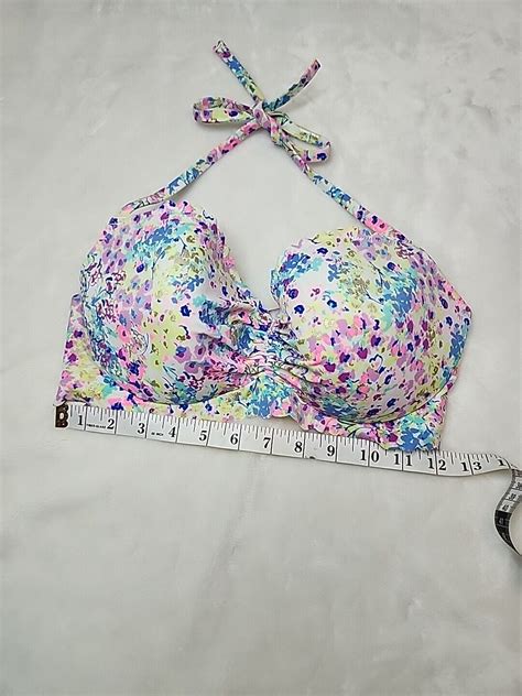 Victoria S Secret Women S Bikini Top Halter Pushup String Tie Lined