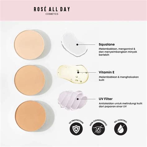 Rose All Day The Realest Lightweight Compact Powder Light Raena