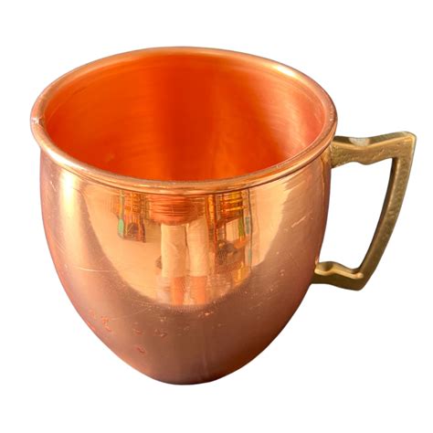 Caneca De Cobre Moscow Mule Original Lisa 500 Ml Cobre Lux