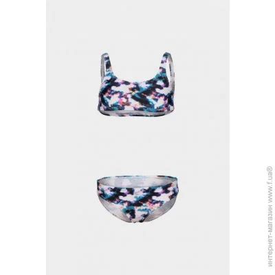 Arena Купальник для девочек TIE AND DYE BIKINI TOP Белый Синий Разноцветный см