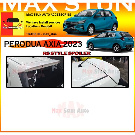 Perodua Axia Spoiler New Axia Rear Trunk Spoiler Axia Baru Gear Up