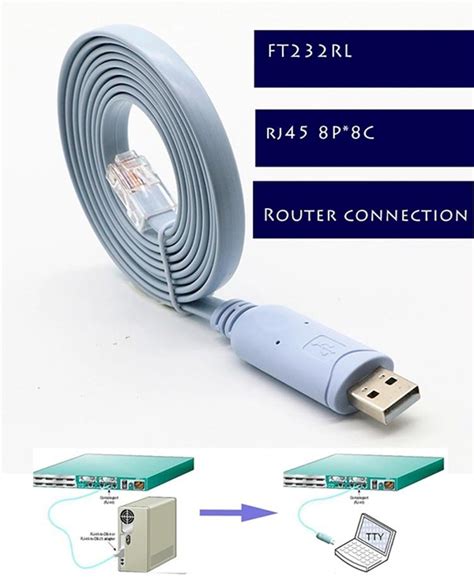 Cisco Customized Ftdi Usb Usb A Rj Serial Cable Proveedores Y