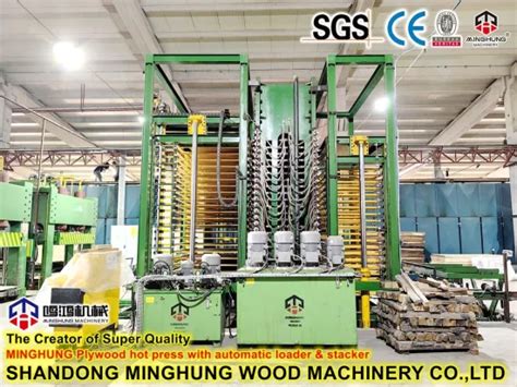 Hydraulic Woodworking Veneer Plywood Hot Press Machine With Automatic Loader And Unloader Hot