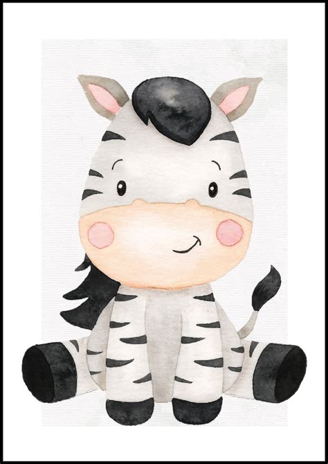 Quadro Decorativo Zebra Coleção Safari