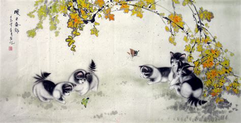 Chinese Cat Painting | Chinese Painting Blog