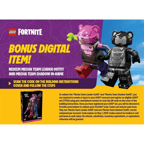 Lego® Fortnite® 77078 Mecha Team Leader Building Set For Adults Lego