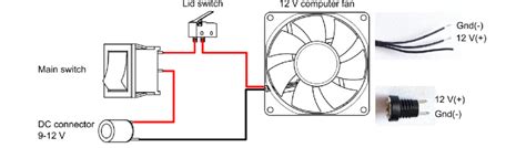 Schematic Circuit Diagram Top Right The Three Wires Of The Fan The