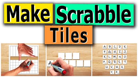 How To Make Scrabble Tiles Make Scrabble Game At Home Scrabble Game