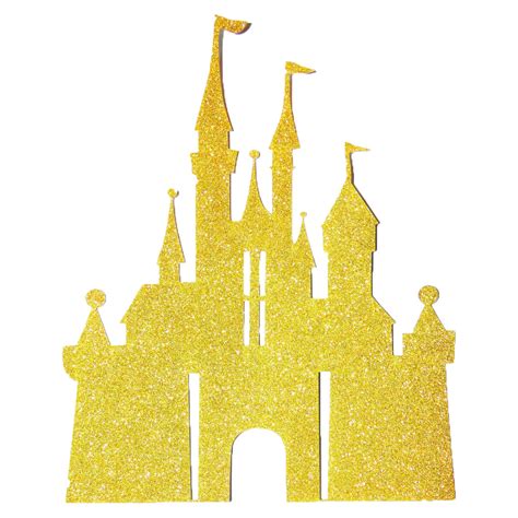 Gold Glitter Princess Castle Pack Of 1 Cake Topper Shopflairs