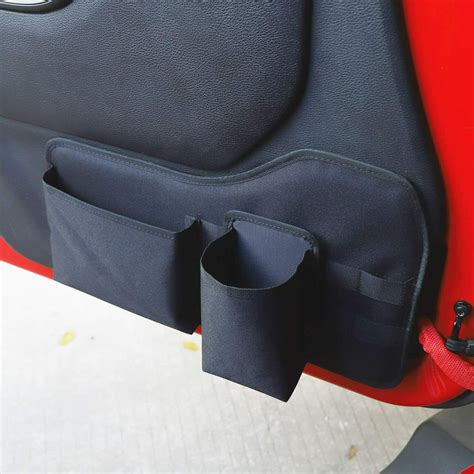 Car Front Side Door Pocket Storage Bag Organizer For Jeep Wrangler Jk 2011 2018 Ebay