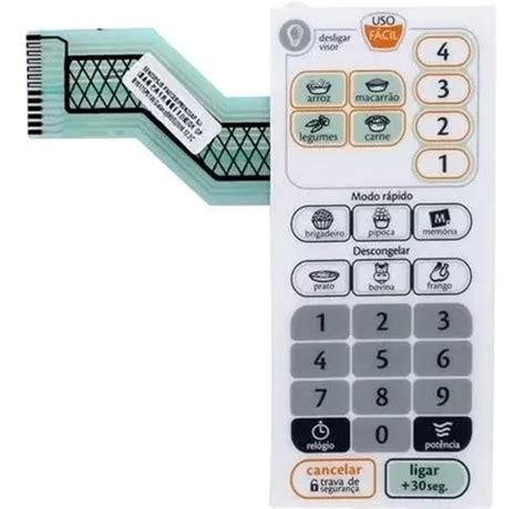 Membrana Teclado Microondas Compativel Consul Cmp25 Cmp 25ab