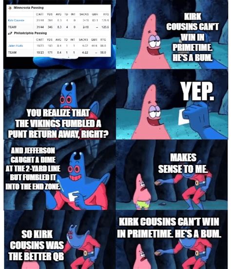 "Kirk Cousins Can't Win in Primetime." : r/minnesotavikings