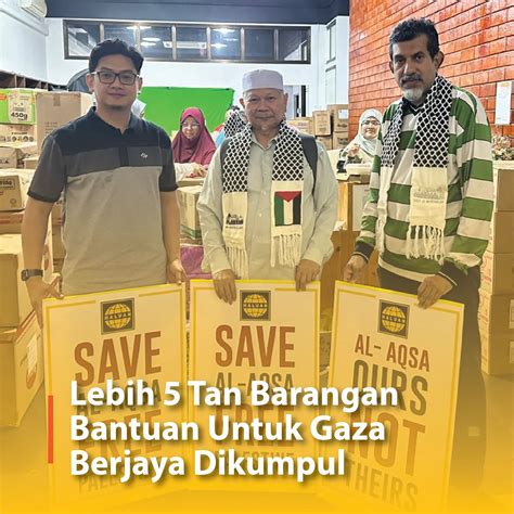 Lebih 5 Tan Barangan Bantuan Untuk Gaza Berjaya Dikumpul HALUAN