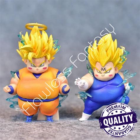 Jual Dragon Ball Z Fat Majin Vegeta Son Goku Super Saiyan Chibi Anime