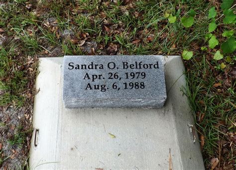 Sandra Oneal Belford 1979 1988 Find A Grave Memorial