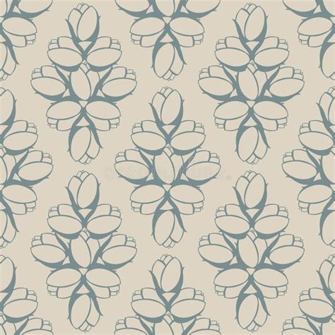 Seamless With Vintage Floral Pattern Stock Vector Illustration Of