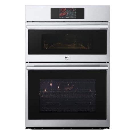 Lg Studio 30 In Smart Combi Double Electric Wall Oven In Stainless