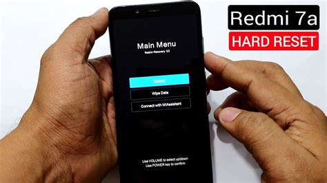 Redmi 7a Hard Reset Pattern Unlock Factory Reset YouTube