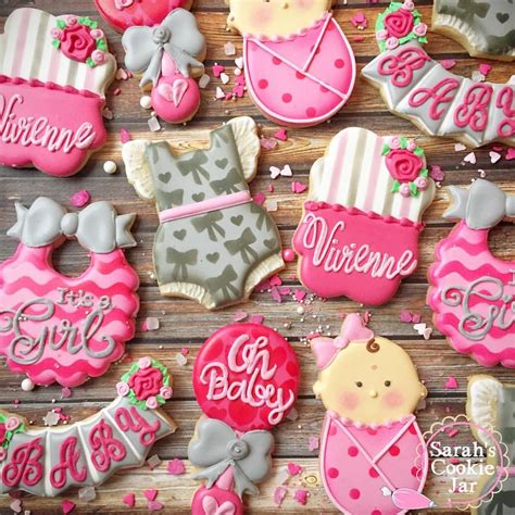 Baby Girl Cookies Baby Girl Cookies Baby Shower Cookies Cute Cookies