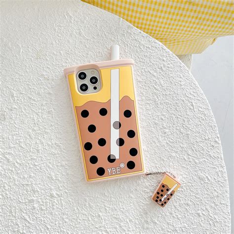 Bubble Tea Phone Case Boba Tea Royal Pearl Milk Tea Phone Case Etsy