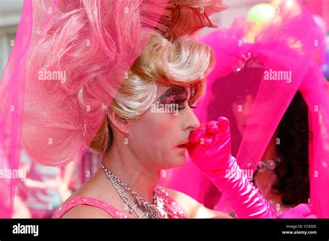 Participant In The London Gay Pride Parade Stock Photo Alamy