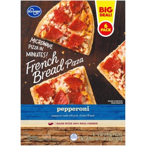 Kroger® Pepperoni French Bread Pizza, 6 ct / 5 oz - Kroger