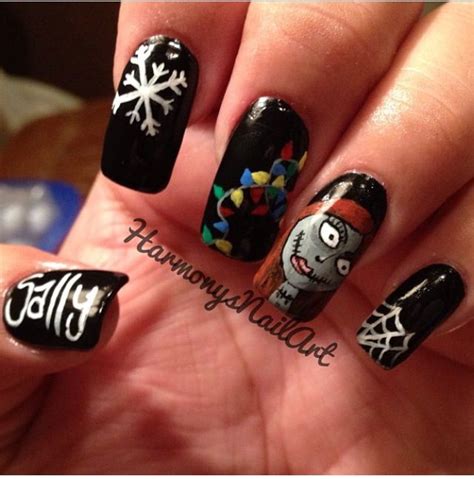 Nightmare Before Christmas Nail Design