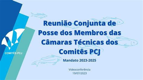 Renovação das Câmaras Técnicas dos Comitês PCJ mandato 2023 2025