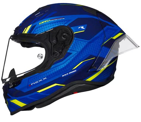 Helma Na Moto NEXX X R3R PRECISION Blue Neon MT Bikers Crown