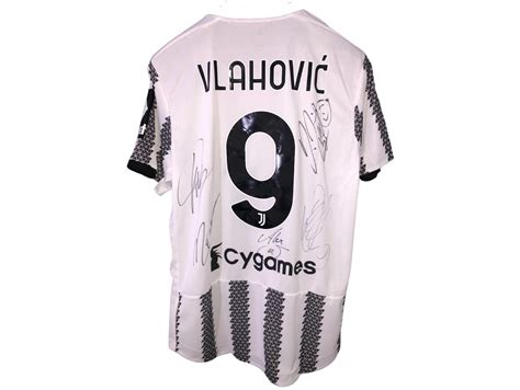 Vlahovic Authentic Juventus Shirt Special Sponsor Signed By