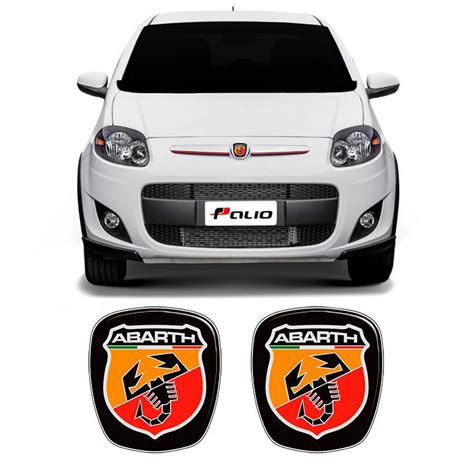 Kit Adesivos Emblema Fiat Abarth Novo Palio