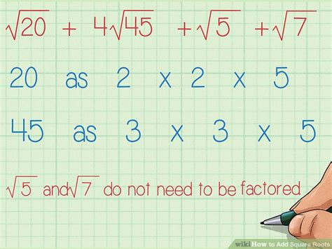 How To Add Square Roots 9 Steps With Pictures Wikihow