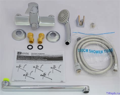 Lemark LM1151C Смеситель для ванны с длинным изливом — T-WAY