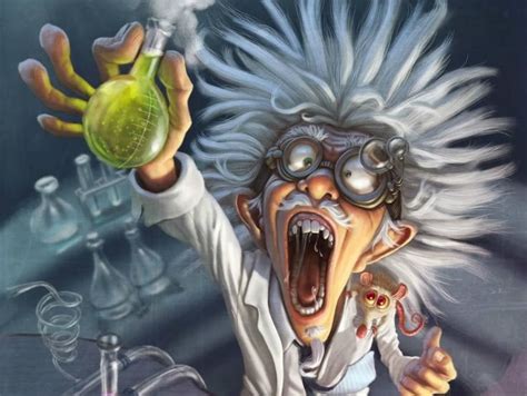 Mad Scientist Wallpaper Artistic Cartoon 720p Wallpaper