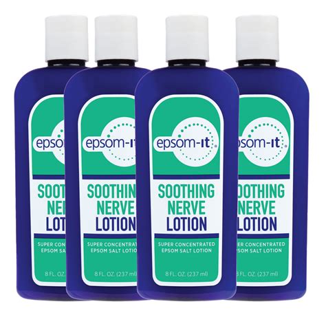 Soothing Nerve Lotion 4 Pack Epsom It