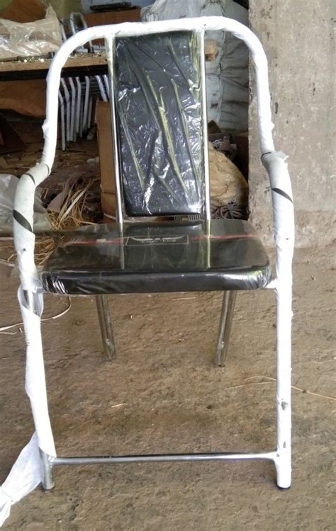 Black And Silver Stainless Steel Banquet Chair At Rs 850 In Agra ID