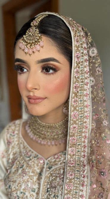 Radiant Bridal Glamour Wedding Makeup Ideas Asian Bride With Pink