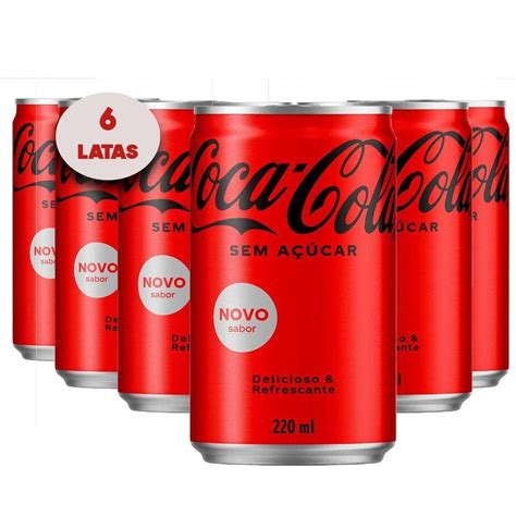 Refrigerante Coca Cola Lata Sem Acucar Lata310 Ml Casas Bahia